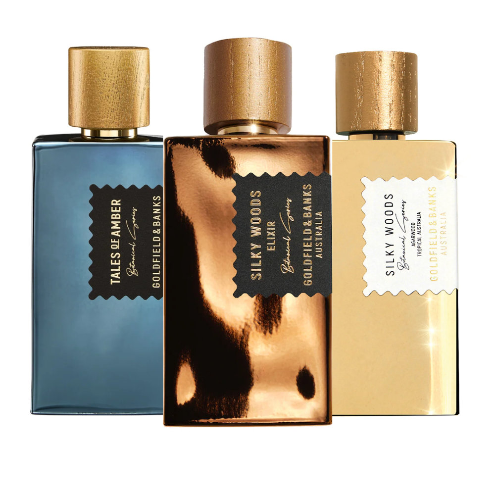 Goldfield & Banks Winter Bundle - Silky Woods, Silky Woods Elixir & Tales of Amber